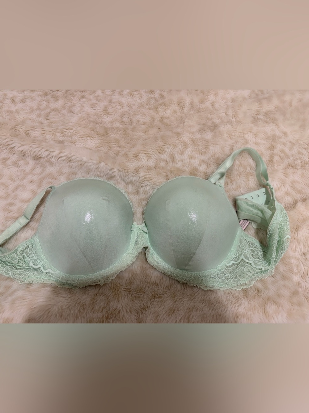 Victoria's Secret Mint Green Lace Push-Up Bra